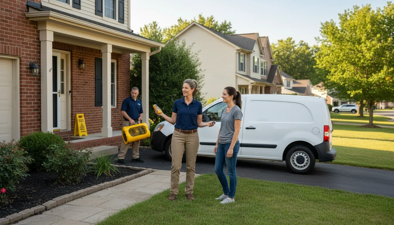 Residential water damage restoration in Many Farms, AZ